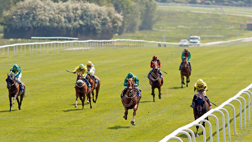 Muhalhel-0003 
 MUHALHEL (right, Tom Marquand) beats ACCRINGTON STANLEY (centre) in The Larsen Building Products Claiming Stakes
Leicester 1 Jun 2021 - Pic Steven Cargill / Racingfotos.com