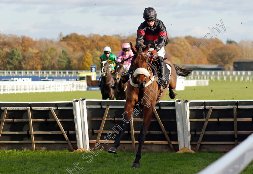 First-Confession-0003 
 FIRST CONFESSION (Brendan Powell) wins The Safer Gambling Week National Hunt Maiden Hurdle
Ascot 22 Nov 2024 - Pic Steven Cargill / Racingfotos.com