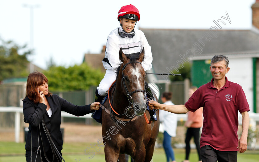 Letmestopyouthere-0007 
 LETMESTOPYOUTHERE (Sara Del Fabbro) after The Silk Series Lady Riders Handicap
Yarmouth 18 Jul 2018 - Pic Steven Cargill / Racingfotos.com