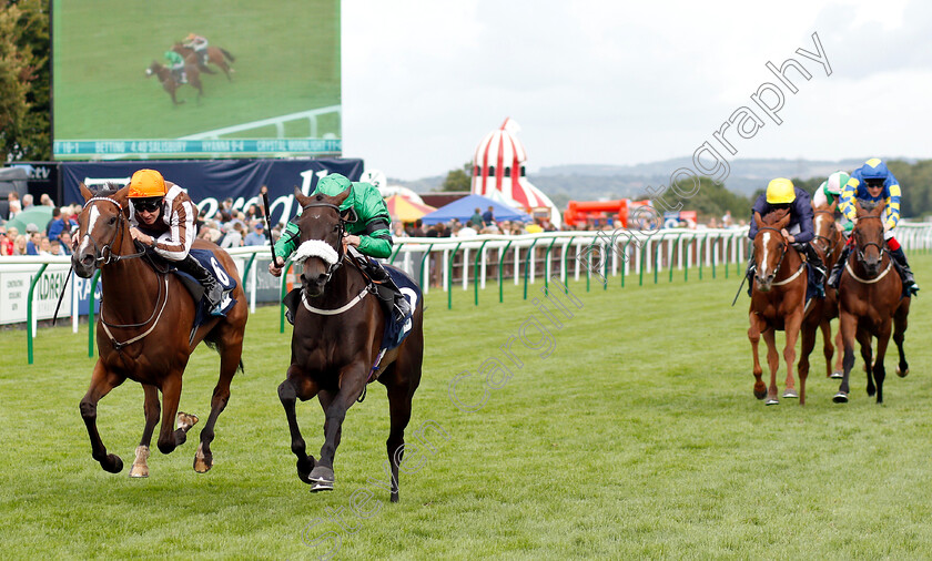 Lorelina-0002 
 LORELINA (2nd left, Oisin Murphy) beats HYANNA (left) in The EBF Breeders Series Fillies Handicap
Salisbury 16 Aug 2018 - Pic Steven Cargill / Racingfotos.com