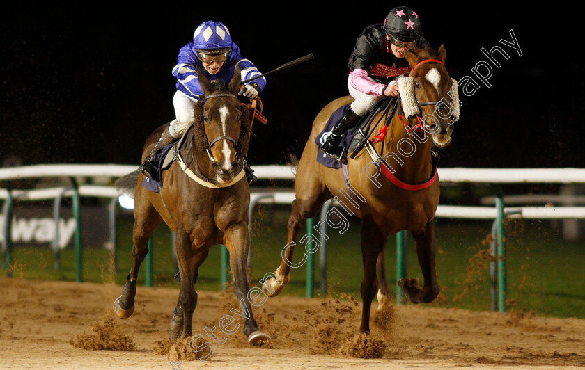 Tyrsal-0001 
 TYRSAL (left, Gavin Ashton) beats SOCIOLOGIST (right) in The Heed Your Hunch At Betway Handicap
Southwell 15 Jan 2020 - Pic Steven Cargill / Racingfotos.com