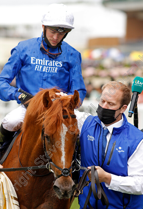 Creative-Force-0007 
 CREATIVE FORCE (James Doyle) after The Jersey Stakes
Royal Ascot 19 Jun 2021 - Pic Steven Cargill / Racingfotos.com