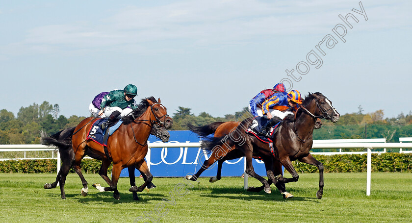 Auguste-Rodin-0006 
 AUGUSTE RODIN (Ryan Moore) beats NASHWA (left) in The Royal Bahrain Irish Champion Stakes
Leopardstown 9 Sep 2023 - Pic Steven Cargill / Racingfotos.com