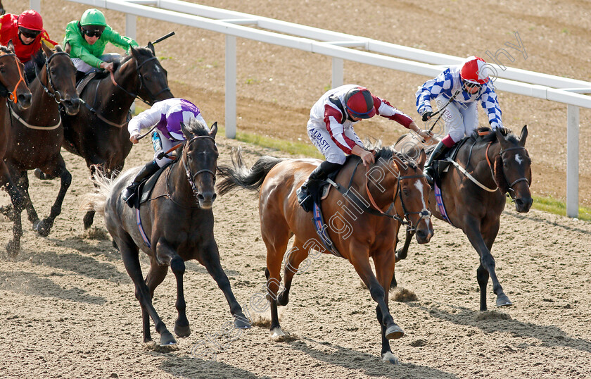 Indigo-Times-0003 
 INDIGO TIMES (left, Stevie Donohoe) beats COMPETITION (centre) and SULOCHANA (right) in The Chelmsford City Handicap
Chelmsford 20 Sep 2020 - Pic Steven Cargill / Racingfotos.com