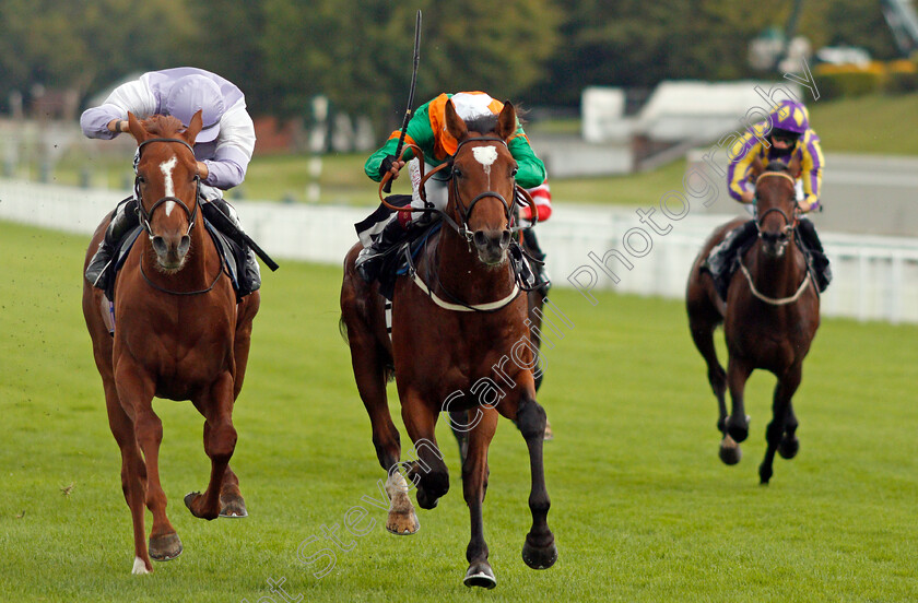 Lone-Eagle-0006 
 LONE EAGLE (centre, Oisin Murphy) beats OMAN (left) in The British Stallion Studs EBF Novice Stakes
Goodwood 28 Aug 2020 - Pic Steven Cargill / Racingfotos.com