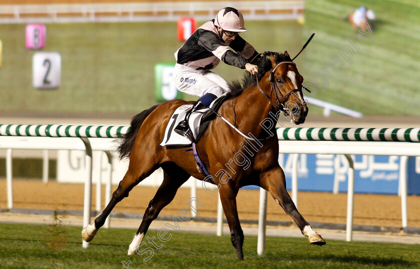 Hit-The-Bid-0002 
 HIT THE BID (Oisin Murphy) wins The Watch Time Handicap Meydan 8 Feb 2018 - Pic Steven Cargill / Racingfotos.com