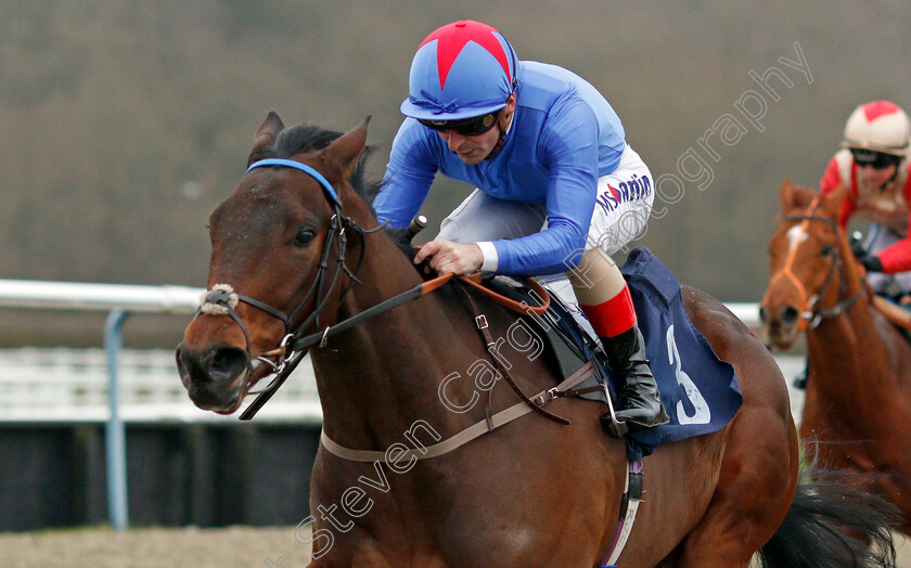 Makram-0006 
 MAKRAM (Andrea Atzeni) wins The Bombardier British Hopped Amber Beer Novice Stakes
Lingfield 14 Feb 2020 - Pic Steven Cargill / Racingfotos.com