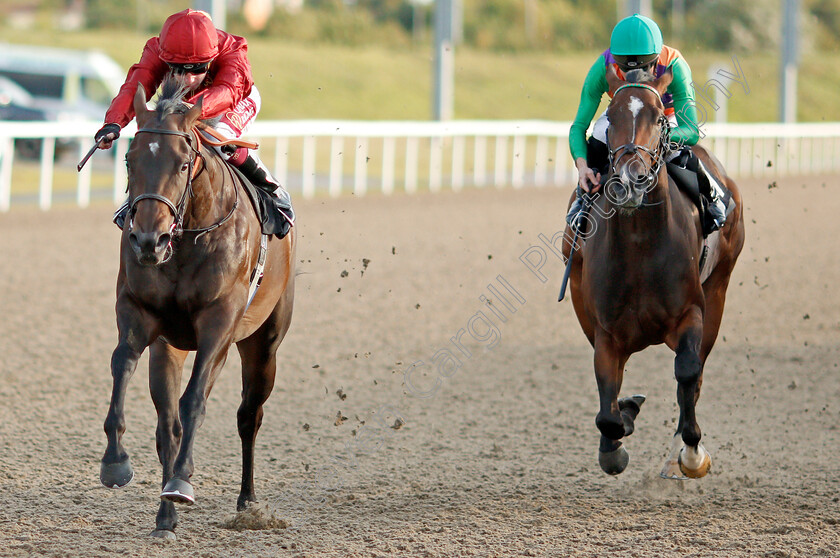 Furious-0003 
 FURIOUS (left, Oisin Murphy) beats STREET PARADE (right) in The totepool Cashback Club At totesport.com Handicap 
Chelmsford 4 Sep 2019 - Pic Steven Cargill / Racingfotos.com