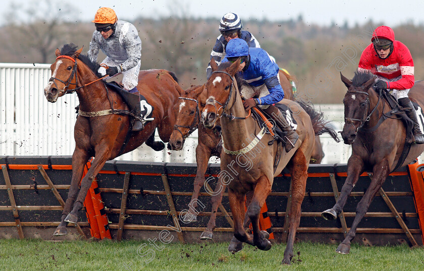 Piccadilly-Lilly-and-Reserve-Tank 
 PICCADILLY LILLY (left, Sam Waley-Cohen) with RESERVE TANK (centre, Brendan Powell) 
Ascot 19 Feb 2022 - Pic Steven Cargill / Racingfotos.com