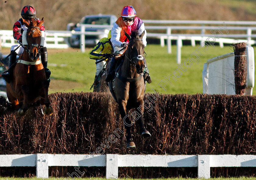 Haiti-Couleurs-0003 
 HAITI COULEURS (right, Sean Bowen) leads MOON D'ORANGE (left) in The Josh Wyke Birthday Novices Limited Handicap Chase
Cheltenham 14 Dec 2024 - Pic Steven Cargill / Racingfotos.com