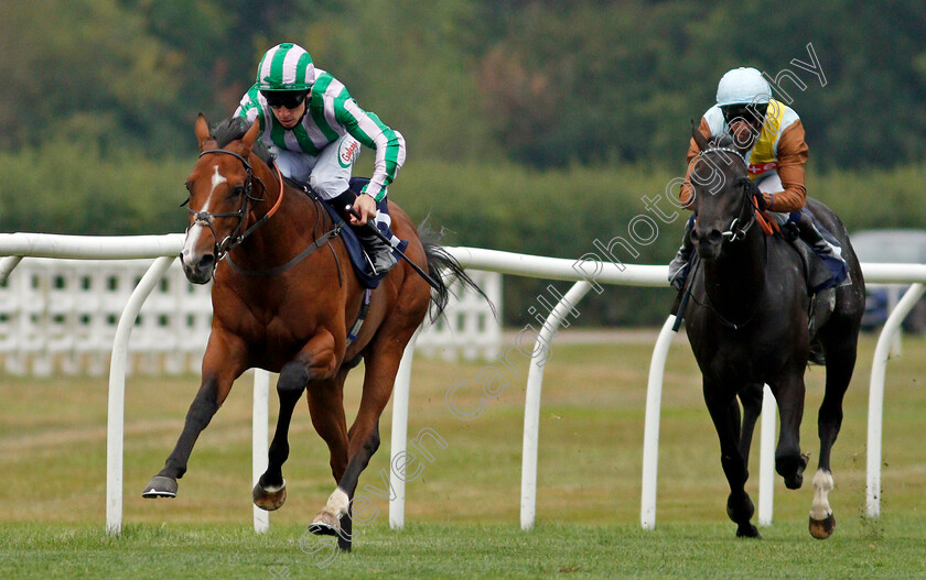 Balavad-0001 
 BALAVAD (Shane Kelly) beats MENAI BRIDGE (right) in The Betway Nursery
Lingfield 14 Aug 2020 - Pic Steven Cargill / Racingfotos.com