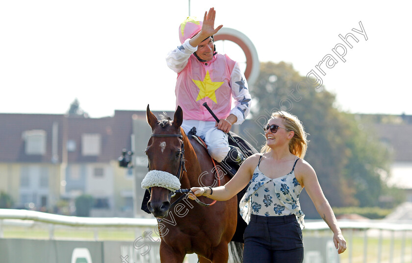 Topanga-0011 
 TOPANGA (Adrie de Vries) winner of The Wackenhut Fillies Cup (Listed Race)
Baden-Baden 31 Aug 2024 - Pic Steven Cargill / Racingfotos.com