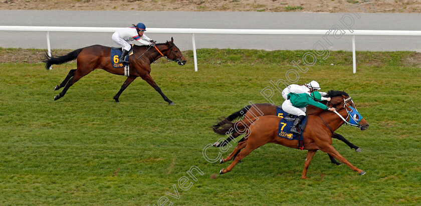 Manassas-0003 
 MANASSAS (Elione Chaves) wins The Turf Mile Final
Bro Park Sweden 22 Sep 2019 - Pic Steven Cargill / Racingfotos.com