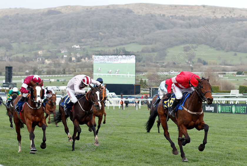 Eglantine-Du-Seuil-0002 
 EGLANTINE DU SEUIL (Noel Fehily) wins The National Hunt Breeders Supported By Tattersalls Mares Novices Hurdle
Cheltenham 14 Mar 2019 - Pic Steven Cargill / Racingfotos.com