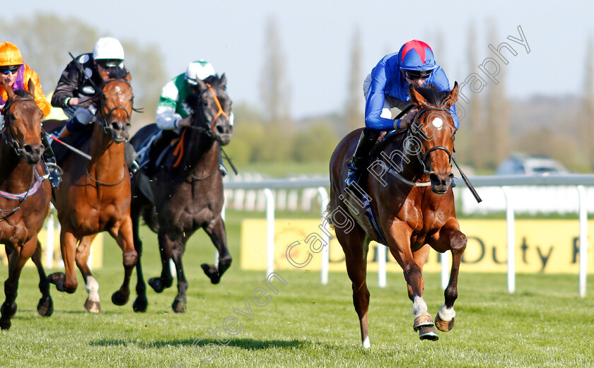 Adorable-0003 
 ADORABLE (James Doyle) wins The Coln Valley Stud Bridget Maiden Fillies Stakes Newbury 20 Apr 2018 - Pic Steven Cargill / Racingfotos.com