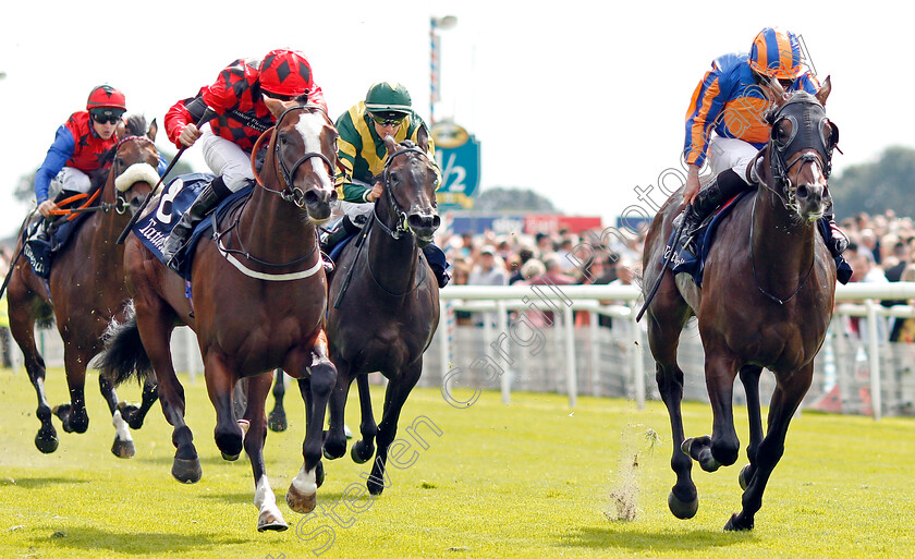 Valdermoro-0004 
 VALDERMORO (left, Tony Hamilton) beats HARPOCRATES (right) in The Tattersalls Acomb Stakes
York 21 Aug 2019 - Pic Steven Cargill / Racingfotos.com