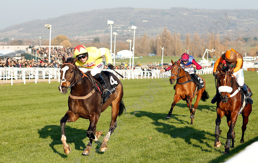 Ibis-Du-Rheu-0002 
 IBIS DU RHEU (Harry Cobden) beats THEATRE TERRITORY (right) in The mallardjewellers.com Novices Chase
Cheltenham 17 Nov 2018 - Pic Steven Cargill / Racingfotos.com