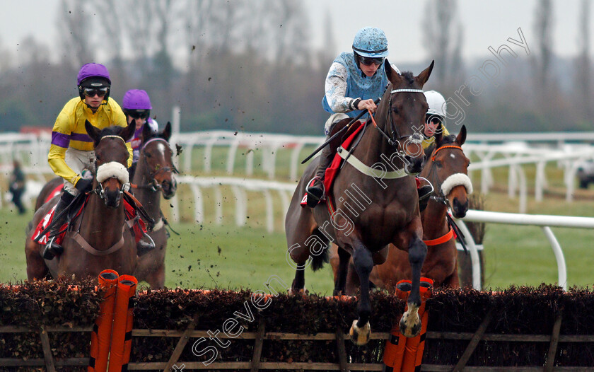 High-Bridge-0005 
 HIGH BRIDGE (Alex Ferguson) wins The Ladbrokes Intermediate Hurdle Newbury 2 Dec 2017 - Pic Steven Cargill / Racingfotos.com