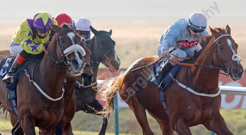 Lucky s-Dream-0004 
 LUCKY'S DREAM (right, Richard Kingscote) beats UNITED FRONT (left) in The #Betyourway At Betway Handicap
Lingfield 9 Jan 2021 - Pic Steven Cargill / Racingfotos.com