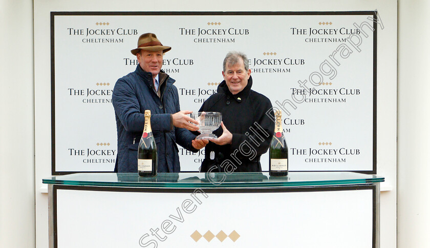 Chantry-House-0007 
 Presentation to J P McManus for The British EBF National Hunt Novices Hurdle won by CHANTRY HOUSE 
Cheltenham 13 Dec 2019 - Pic Steven Cargill / Racingfotos.com