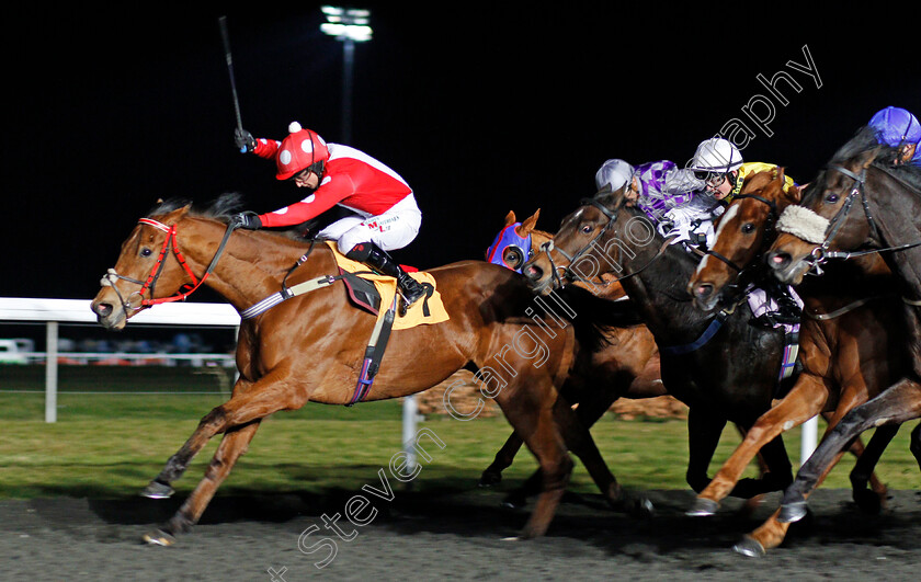 Spare-Parts-0004 
 SPARE PARTS (Nicola Currie) wins The Matchbook Casino Handicap Kempton 21 Mar 2018 - Pic Steven Cargill / Racingfotos.com