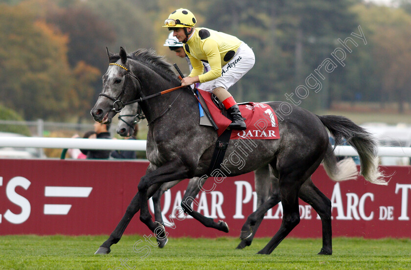 Defoe-0001 
 DEFOE (Andrea Atzeni)
Longchamp 7 Oct 2018 - Pic Steven Cargill / Racingfotos.com