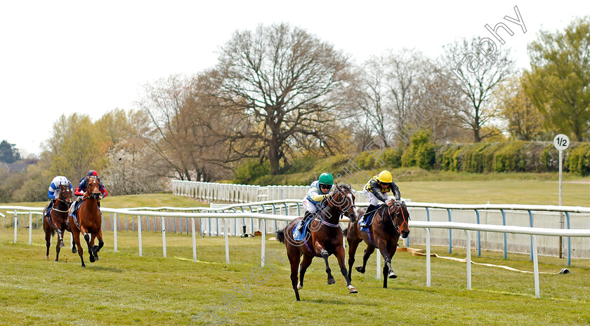 Bellarena-Lady-0002 
 BELLARENA LADY (Hollie Doyle) wins The Join Racing TV Now Novice Stakes
Leicester 24 Apr 2021 - Pic Steven Cargill / Racingfotos.com