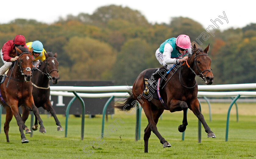 Noon-Star-0007 
 NOON STAR (Ryan Moore) wins The EBF Maiden Fillies Stakes
Nottingham 14 Oct 2020 - Pic Steven Cargill / Racingfotos.com