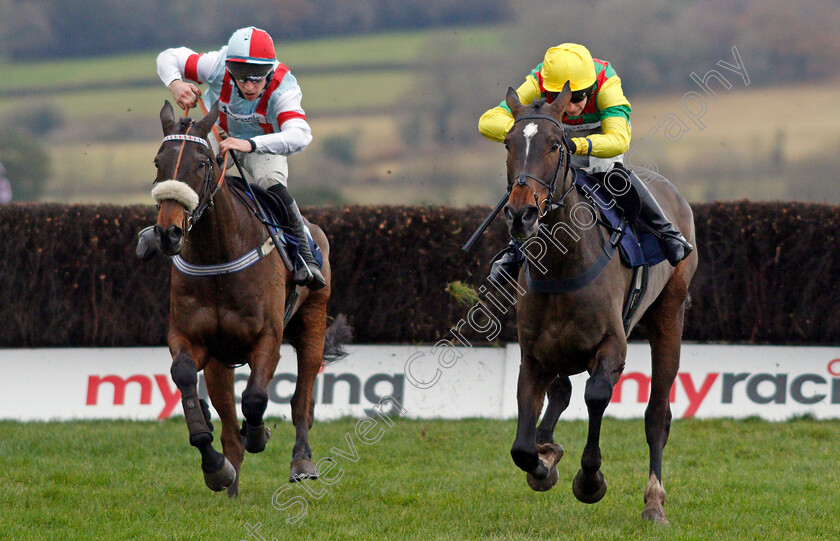 Dominateur-0002 
 DOMINATEUR (left, Gavin Sheehan) beats SOJOURN (right, Rex Dingle) in The Kubota The Uks Leading Mini Excavator Handicap Chase
Chepstow 7 Dec 2019 - Pic Steven Cargill / Racingfotos.com