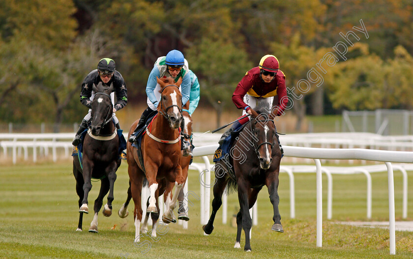 Baltic-Eagle-0004 
 BALTIC EAGLE (centre, Jan-Erik Neuroth) with ALBERONE (right) on his way to winning The Bro Park Festival Handicap
Bro Park, Sweden 22 Sep 2019 - Pic Steven Cargill / Racingfotos.com