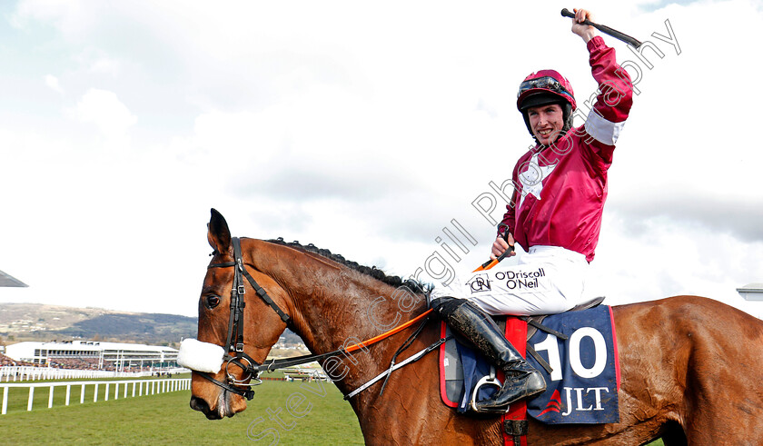 Shattered-Love-0009 
 SHATTERED LOVE (Jack Kennedy) after The JLT Novices Chase Cheltenham 15 Mar 2018 - Pic Steven Cargill / Racingfotos.com