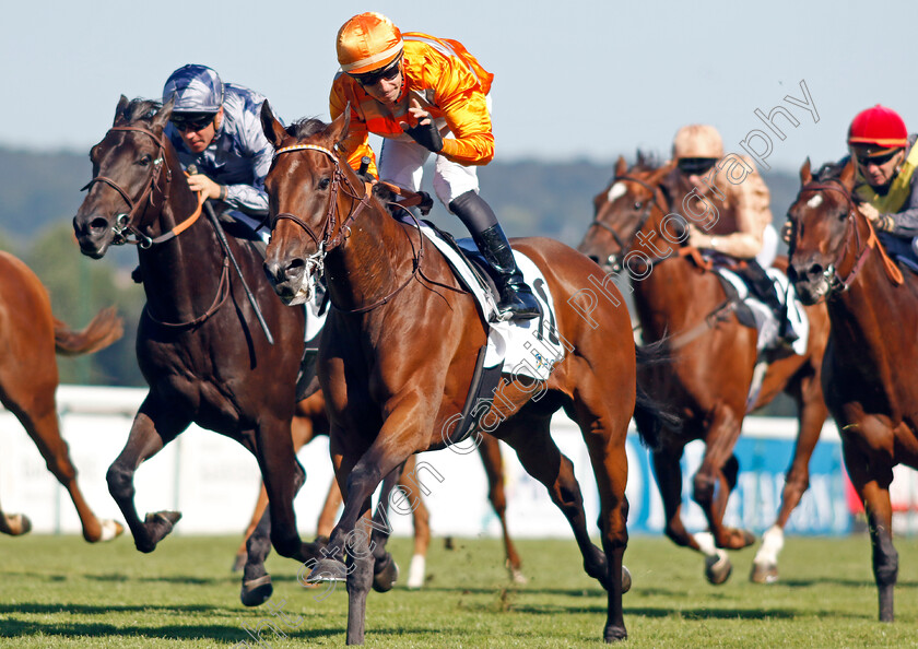 Rose-Premium-0003 
 ROSE PREMIUM (Cristian Demuro) wins The Prix Moonlight Cloud
Deauville 7 Aug 2022 - Pic Steven Cargill / Racingfotos.com