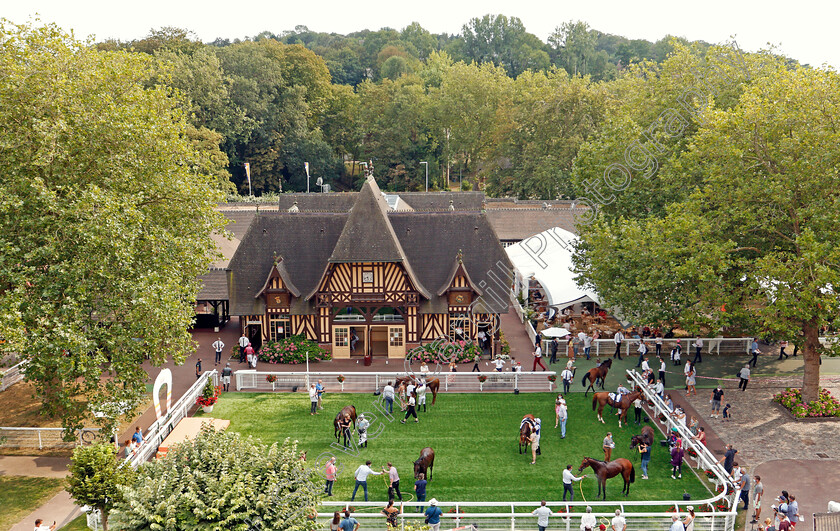 Deauville-0008 
 The winners enclosure and weighing room at Deauville
8 Aug 2020 - Pic Steven Cargill / Racingfotos.com