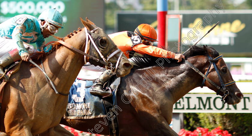 Imperial-Hint-0005 
 IMPERIAL HINT (right, Javier Castellano) beats WHITMORE (left) in The True North Stakes
Belmont Park 8 Jun 2018 - Pic Steven Cargill / Racingfotos.com