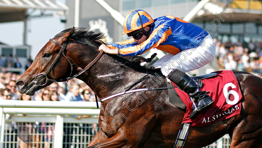 The-Irish-Rover-0006 
 THE IRISH ROVER (Ryan Moore) wins The Olympic Glory Conditions Stakes Newbury 19 May 2018 - Pic Steven Cargill / Racingfotos.com