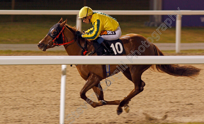 Rock-On-Baileys-0003 
 ROCK ON BAILEYS (Silvestre De Sousa) wins The Bet toteplacepot At betfred.com Nursery Chelmsford 23 Nov 2017 - Pic Steven Cargill / Racingfotos.com