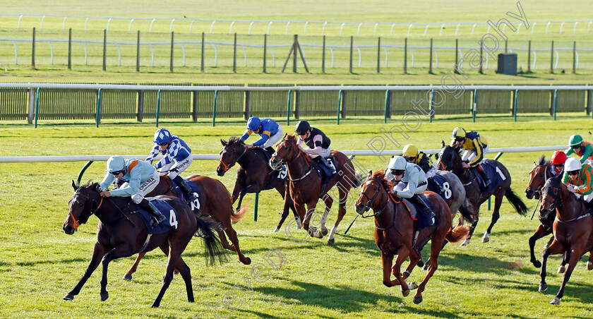 Lexington-Grace-0002 
 LEXINGTON GRACE (Sean Levey) wins The Newmarket Equine Security Nursery Newmarket 25 Oct 2017 - Pic Steven Cargill / Racingfotos.com