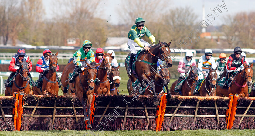 Whatsnottoknow-and-Bushypark 
 WHATSNOTTOKNOW (left, Darragh O'Keeffe) with BUSHYPARK (centre, Thomas Dowson)
Aintree 9 Apr 2022 - Pic Steven Cargill / Racingfotos.com