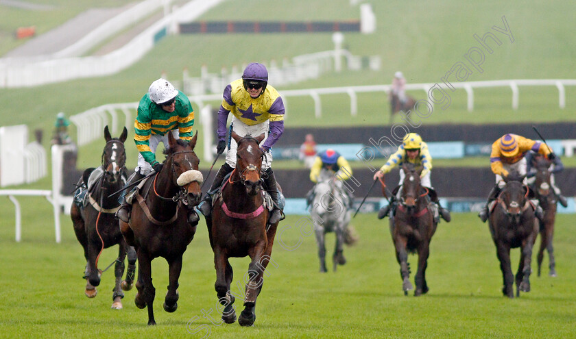 Happy-Diva-0003 
 HAPPY DIVA (2nd left, Richard Patrick) beats BRELAN D'AS (left, Barry Geraghty) in The BetVictor Gold Cup
Cheltenham 16 Nov 2019 - Pic Steven Cargill / Racingfotos.com