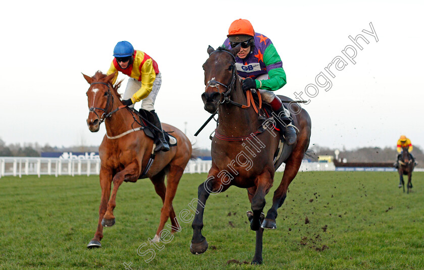 Code-Name-Lise-0003 
 CODE NAME LISE (right, Richard Johnson) beats MISS FAIRFAX (left) in The Dingley's Promise British EBF Mares Standard Open National Hunt Flat Race
Ascot 20 Feb 2021 - Pic Steven Cargill / Racingfotos.com