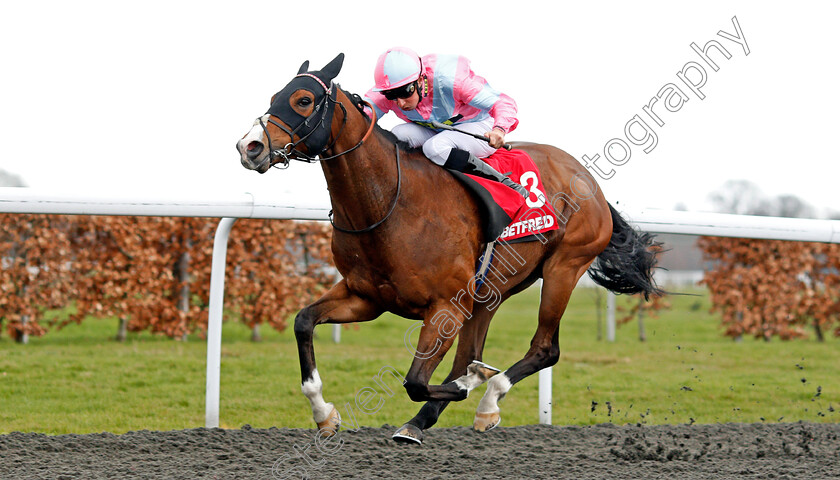 A-Momentofmadness-0004 
 A MOMENTOFMADNESS (William Buick) wins The Betfred Mobile Handicap Kempton 7 Apr 2018 - Pic Steven Cargill / Racingfotos.com