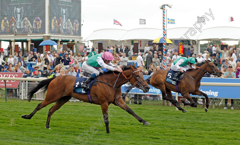 Haskoy-0002 
 HASKOY (right, Ryan Moore) beats TIME LOCK (centre) in The British EBF & Sir Henry Cecil Galtres Stakes
York 18 Aug 2022 - Pic Steven Cargill / Racingfotos.com