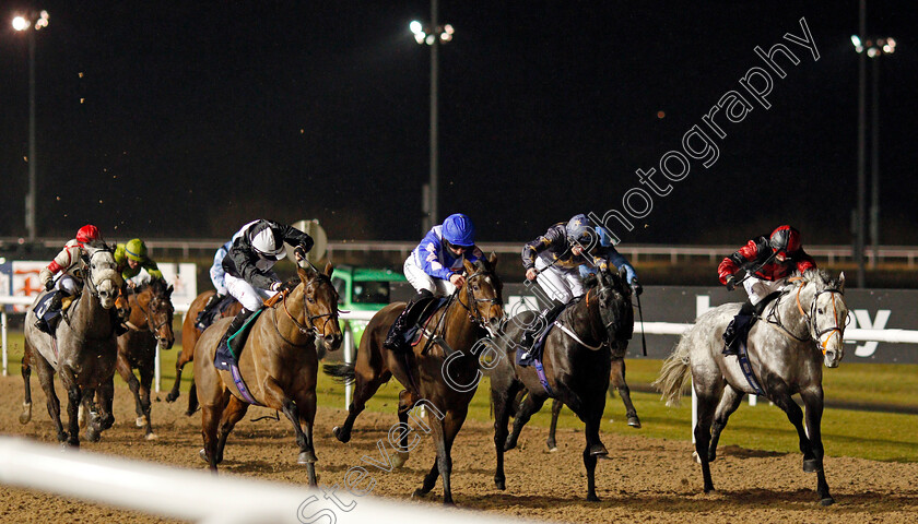 Monsaraz-0002 
 MONSARAZ (left, Rossa Ryan) beats INTERNATIONAL LAW (right) in The Heed Your Hunch At Betway Handicap Div2
Wolverhampton 18 Jan 2021 - Pic Steven Cargill / Racingfotos.com