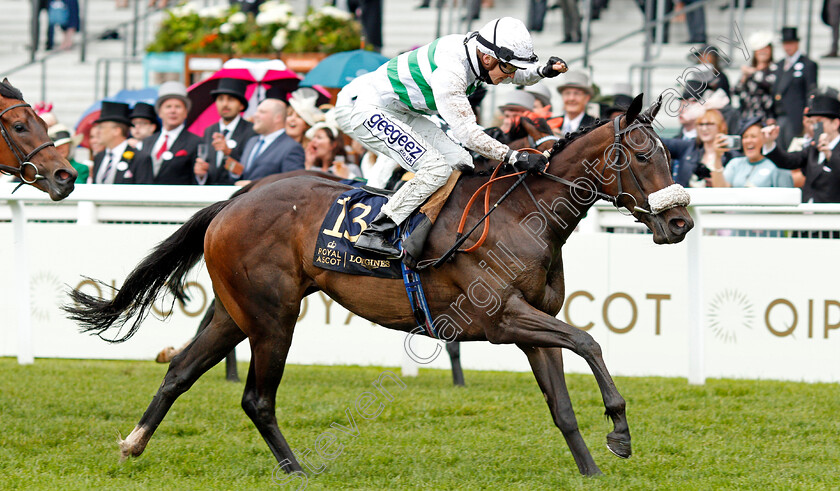 Sandrine-0007 
 SANDRINE (David Probert) wins The Albany Stakes
Royal Ascot 18 Jun 2021 - Pic Steven Cargill / Racingfotos.com