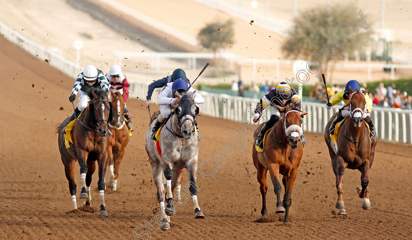 Chiefdom-0006 
 CHIEFDOM (2nd left, Royston Ffrench) beats SHAMAAL NIBRAS (2nd right) JUST A PENNY (right) and YULONG WARRIOR (left) in The Jebel Ali Mile
Jebel Ali 24 Jan 2020 - Pic Steven Cargill / Racingfotos.com