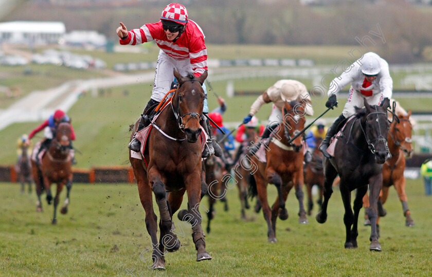 Veneer-Of-Charm-0003 
 VENEER OF CHARM (Jack Kennedy) wins The Boodles Fred Winter Juvenile Handicap Hurdle Cheltenham 14 Mar 2018 - Pic Steven Cargill / Racingfotos.com