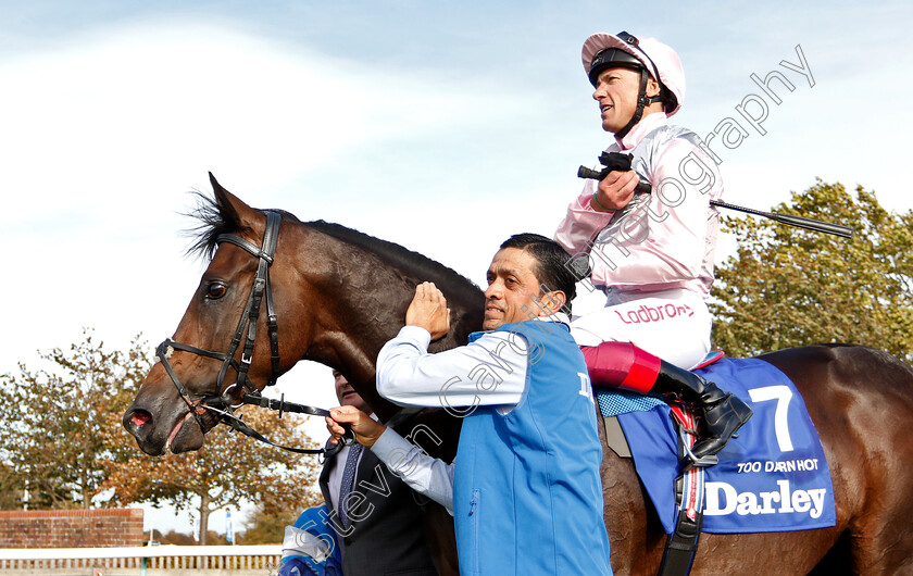 Too-Darn-Hot-0018 
 TOO DARN HOT (Frankie Dettori) after The Darley Dewhurst Stakes
Newmarket 13 Oct 2018 - Pic Steven Cargill / Racingfotos.com