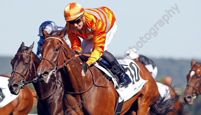 Rose-Premium-0002 
 ROSE PREMIUM (Cristian Demuro) wins The Prix Moonlight Cloud
Deauville 7 Aug 2022 - Pic Steven Cargill / Racingfotos.com