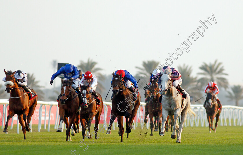 Lord-Glitters-0012 
 LORD GLITTERS (right, Jason Watson) beats BARNEY ROY (2nd left) MAGNY COURS (2nd right) and FEV ROVER (left) in The Bahrain International Trophy
Sakhir Racecourse, Bahrain 19 Nov 2021 - Pic Steven Cargill / Racingfotos.com