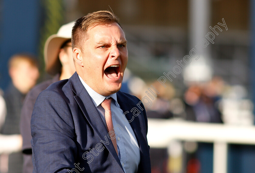 Chris-Dixon-0001 
 Owner Chris Dixon goes insane as SAAHEQ wins The 1stsecuritysolutions.co.uk Handicap
Doncaster 12 Sep 2018 - Pic Steven Cargill / Racingfotos.com